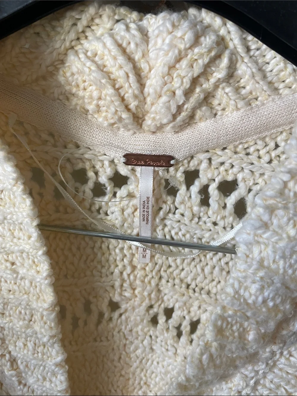 NWT FREE PEOPLE Cable Cardigan Sweater!